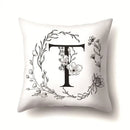 Nordic Style Letter Wreath Pillow Cover by Axyaa - Home Decor Essential