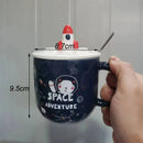 Axyaa Cartoon Ceramic Mug - Fun Tea & Coffee Cup Gift