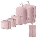 Axyaa 6-Pack Travel Storage Cubes - Waterproof Suitcase Organizer Bags