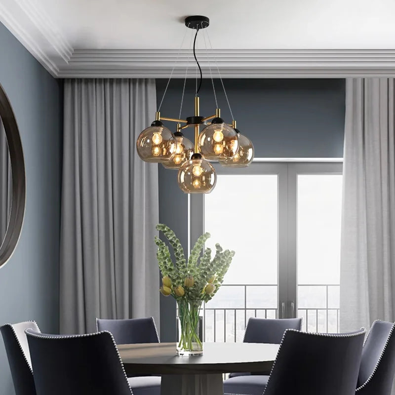 Axyaa Modern LED Chandeliers for Living & Dining Room Lighting