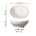 Axyaa Vintage Oval Ceramic Seasoning Dish for Soy Sauce and Vinegar