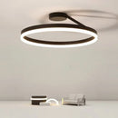 Axyaa Nordic Circular LED Ceiling Light for Modern Living Room and Bedroom Lighting