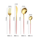 Axyaa Stainless Steel Cutlery Set: Knife Fork Teaspoons Coffee Spoons Dinnerware Kitchen