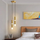 Axyaa Modern LED Tube Chandelier for Bedroom and Living Room