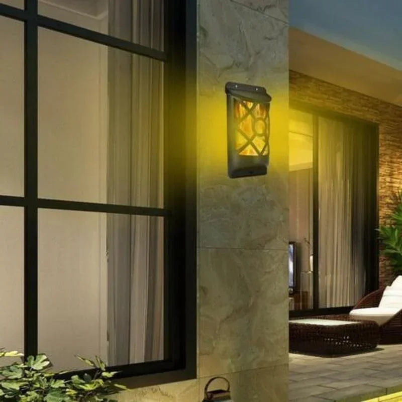 Axyaa Solar Flame Lights: Lattice Design for Garden & Christmas Decor