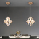 Axyaa Crystal Pendant Chandelier - Modern Indoor Lighting Solution