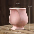 Axyaa Retro Ceramic Pleated Mug for Coffee and Milk Drinking