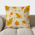 Axyaa Autumn Leaves Pattern Throw Pillow Cover for Sofa, Bedroom, Car