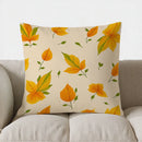 Axyaa Autumn Leaves Pattern Throw Pillow Cover for Sofa, Bedroom, Car