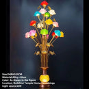 Axyaa LED Lotus Table Lamp: Illuminating Buddha's Presence in Worship Settings