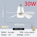 Axyaa 60W Remote Control LED Ceiling Fan Light Dimmable Screw Socket AC85-265v