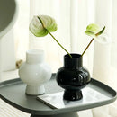 Axyaa Glass Vase: Elegant Minimalist Art Home Decor Piece