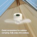 Axyaa Portable Rechargeable Ceiling Canopy Fan with Remote Control Light