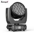 Axyaa 19x15W LED Moving Head RGBW Beam Stage Lights for Disco Party