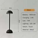Axyaa Wireless Mushroom Table Lamp: Rechargeable Touch Sensor Night Light