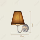 Axyaa LED Retro Fabric Wall Lamp for Bedroom and Living Room Décor