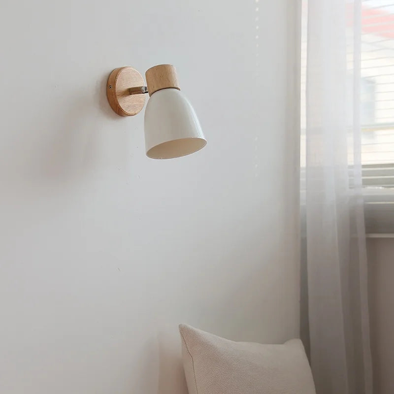Axyaa Ceramic LED Wall Sconce: Japanese Style, White Glazed, Indoor Art Fixture