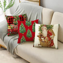 Axyaa Linen Christmas Cushion Cover 45x45cm Home Office Living Room Merry Christmas Gifts