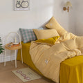 Axyaa Plaid Queen Size Duvet Cover Set with Sheets - High Quality Skin Friendly Bedding