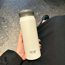 Axyaa Frosted Stainless Steel Thermos Water Bottle for Hot and Cold Drinks