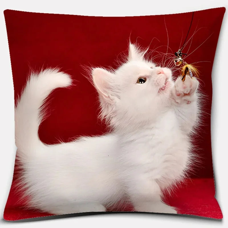 Cute Cat Series Pillowcase for Home Decor by Axyaa