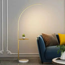 Axyaa Fishing Floor Lamp with Integrated Storage Rack