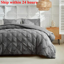 Axyaa Floral Pulling Quilt Set - Spring/Summer 3-Piece Core Pillowcase, Simple & Fashionable