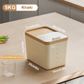 Axyaa Rice Storage Box: Insect-Proof, Moisture-Proof with Lid, Kitchen Container for Dry Grain