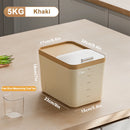Axyaa Rice Storage Box: Insect-Proof, Moisture-Proof with Lid, Kitchen Container for Dry Grain