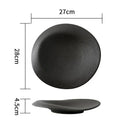 Axyaa Ceramic Salad Plate Set for Hotel Artistic Dining Experience