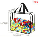Axyaa Clear PVC Storage Bag for Toys, Cosmetics, and Crafts