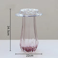 Glass Vase Hydroponics Plant Pots by Axyaa: Elegant Table Decoration for Floral Arrangements