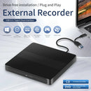 Axyaa USB3.0 Type-C Slim External DVD RW CD Writer Drive for Laptop PC