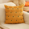 Axyaa Halloween Pumpkin Pillow Cover, 18x18 Inch Orange Cushion Case for Fall Home Decor