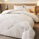 Axyaa White Wool Quilted Comforter for King/Queen Size Bed - Luxurious Warmth