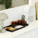 Axyaa White Square Jewelry Tray with Handle - Stylish Storage and Decor Tray