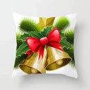 Axyaa Christmas Bell Red Throw Pillow Cover
