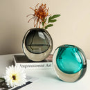 Axyaa Glass Vase: Elegant Decor for Living Room, Dining Table, Fresh Flowers & Hydroponics