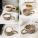 Axya Irregular Chessboard Coffee Mug Set
