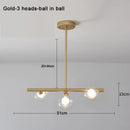 Axyaa LED Glass Ball Chandeliers for Home Decor & Kitchen Lighting