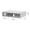 Axyaa Kawaii Stationery Storage Box with Plastic Drawers for Office Desk Organization