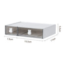 Axyaa Kawaii Stationery Storage Box with Plastic Drawers for Office Desk Organization