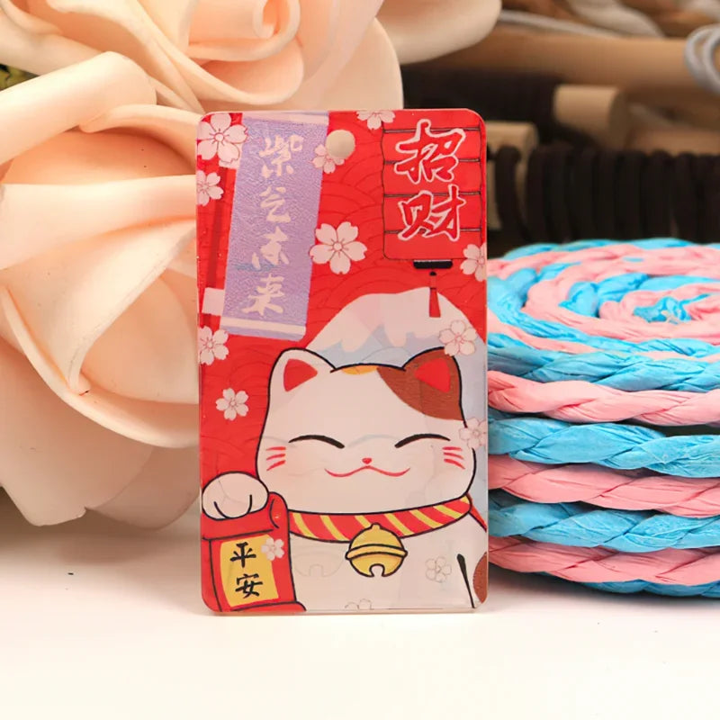 Axya Lucky Cat Pendant Set: Cartoon Mobile Phone Key Bag Decoration Kit