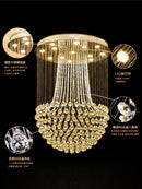 Axyaa Modern Crystal Light Chandelier for Living Room, Dining Room, and Foyer