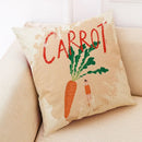 Fruit Girl Print Linen Pillowcase by Axyaa: Office Car Living Room Sofa Decor
