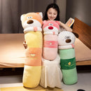 Axyaa Cute Animal Long Pillow for Bedhead Sofa Decoration