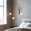Axyaa Modern Iron Wall Lamp Branch Glass Lighting for Living Room Bedroom