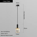 Axyaa Crystal LED Pendant Light Chandelier for Bedroom Kitchen Dining Room