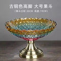 Axyaa Crystal Glass Double Layered Snack & Fruit Tray