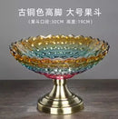 Axyaa Crystal Glass Double Layered Snack & Fruit Tray